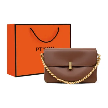 PT'SON Synthetic Leather Underarm Shoulder Bag, Crossbody Bag Medium Size Women's Coffee