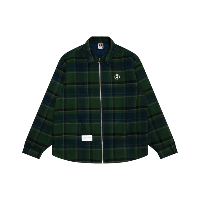 Aape Logo patch Check pattern Jacket-5