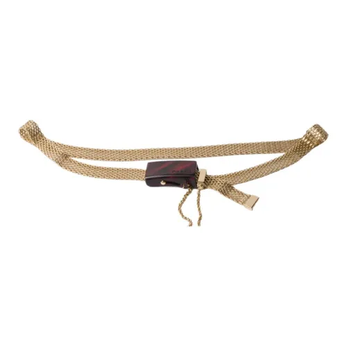 PRADA Belt Women's Gold Width 2CM