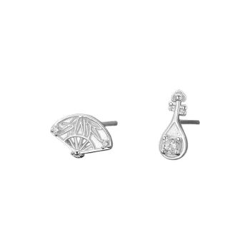 ZWU Sterling Silver Hypoallergenic Ear Piercing Stud Earrings Women's