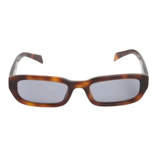 PRADA Acetate Rectangular Sunglasses Women's Tortoiseshell