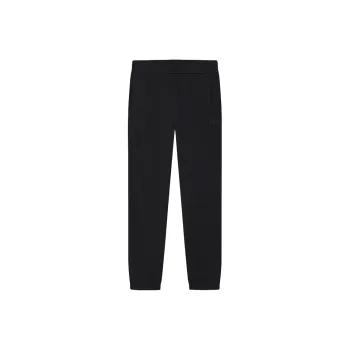 FILA x PENGPIDUZHONGXIN LIANMINGKUAN Knitted Sports Pants Men's Jet Black