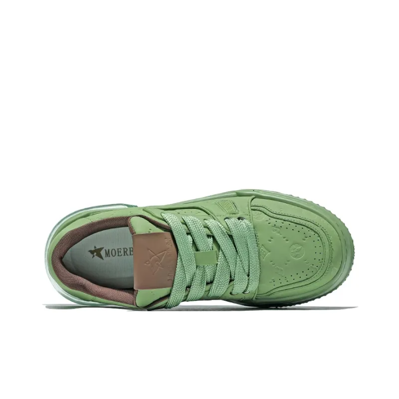 MOERBAI Lava Series Height Increasing Low Top Casual Shoes Men's Green-5
