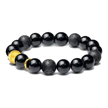 Blooming Petals Ebony Bracelets Unisex