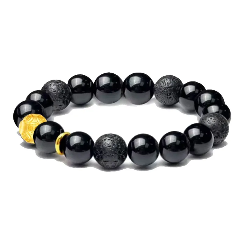 Blooming Petals Ebony Bracelets Unisex-0