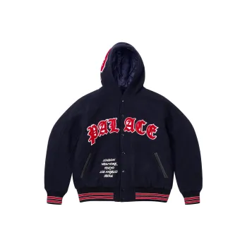 PALACE Hooded Varsity Jacket