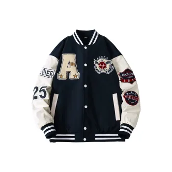 FA2LO Baseball Jacket Unisex Dark Blue