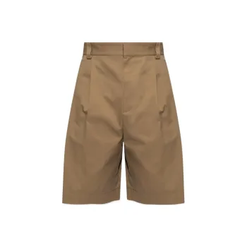 Bottega Veneta Gabardi Shorts Knitted Sweatpants Men's Brown