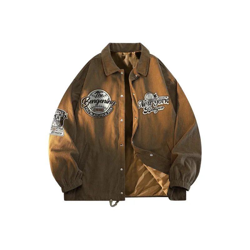 BENGEN Jackets Coats Unisex Coffee-0