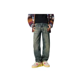 AHAH Jeans Men Vintage Blue