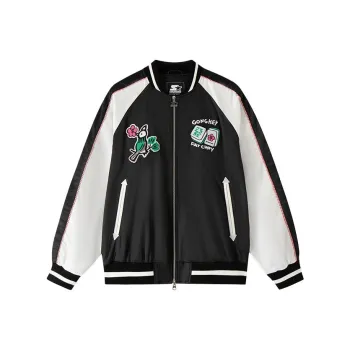 STARTER x YOUQIANHUA LIANMINGKUAN Baseball Jacket Unisex Black