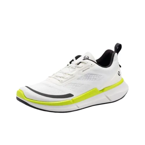 Ecco Biom 2.2 Breathable Low Top Running Shoes Men's White Cyan