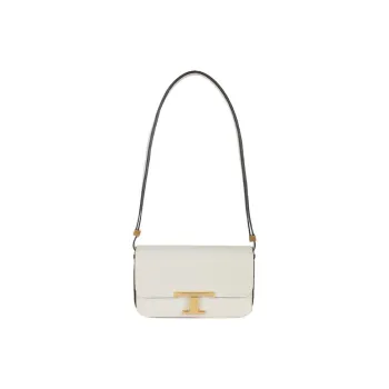 TOD'S T Timeless Decoration Shoulder Bag Women's White