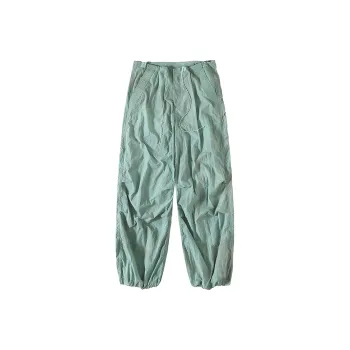 CONP Casual Pants Unisex Irregular Yellow Green