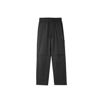 HLA Lace Up Elastic Waistband Print Patchwork Fashion Trend Casual Pants Men's