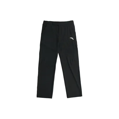 Anta Basketball Collection Knitted Sports Pants Men's Basic Black