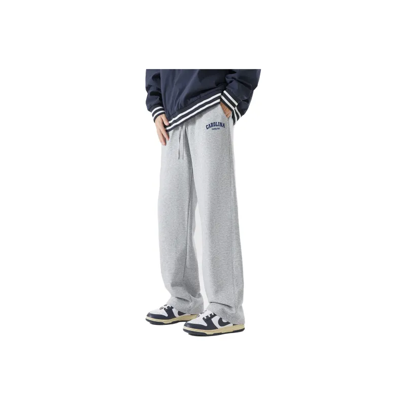 NCAA Knitted Sports Pants Unisex Gray-0