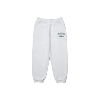 FILA Short Cotton New Pattern Coarse Cotton Pants Casual Pants Unisex Light Gray