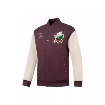 QIAODAN Baseball Jacket Men's Menol Red/Mountain Sail White