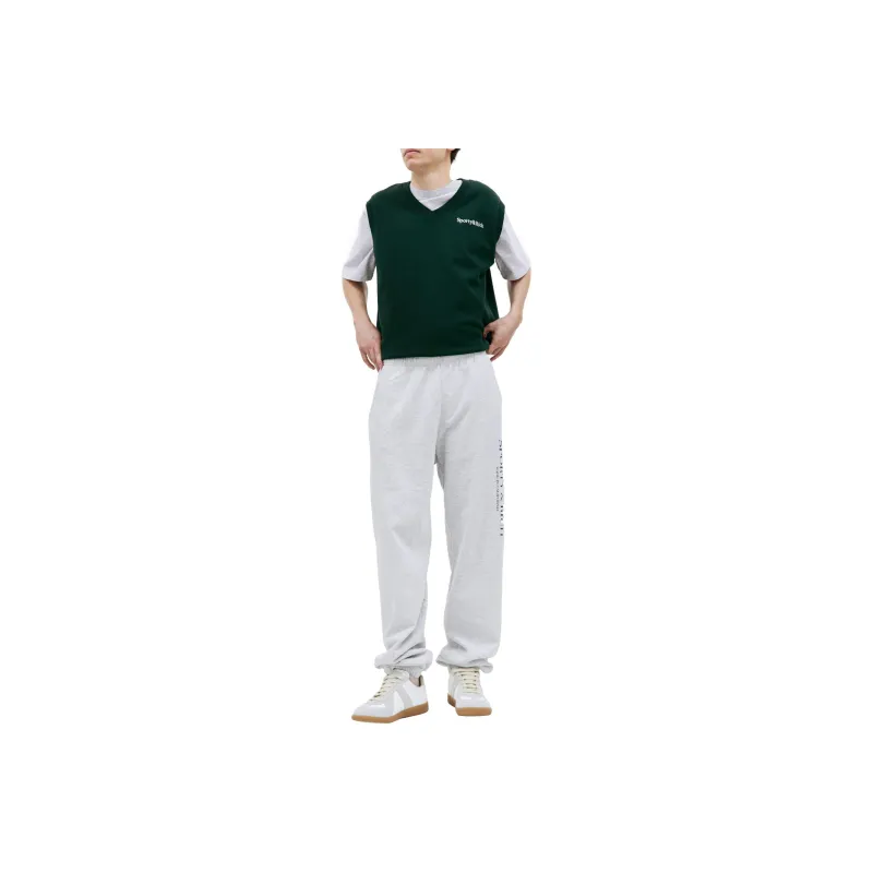 SPORTY & RICH Knitted Sweatpants Unisex Gray-0