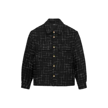 AMIRI Fleck Tweed Padded Overshirt