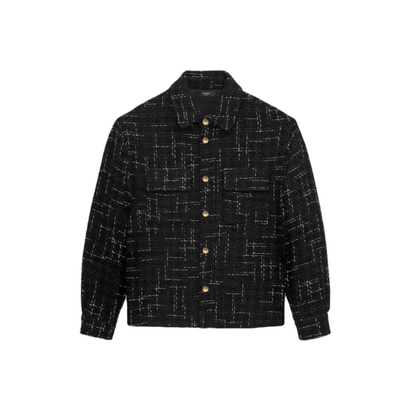 AMIRI Fleck Tweed Padded Overshirt-0