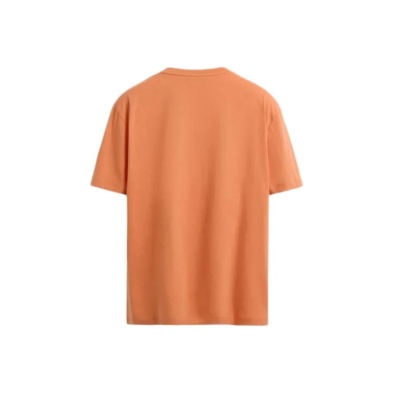 ZARA T Shirts Men Orange-1