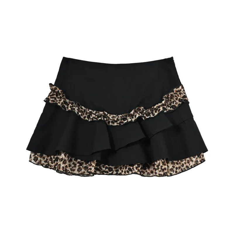 SNBL Casual Short Skirts Women's Black-1