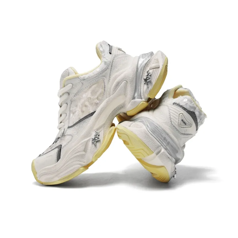 CHERYKALLY Star Pulse Slip Resistant, Abrasion Resistant, Breathable, Height Increasing Low Top Chunky Sneakers Women's-3