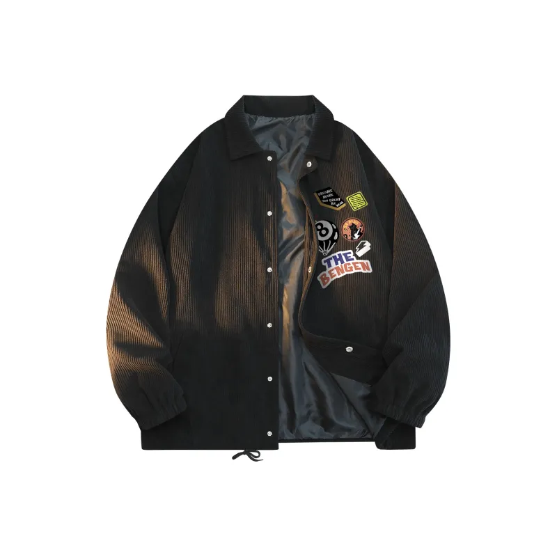 BENGEN Jackets Coats Unisex Black-0