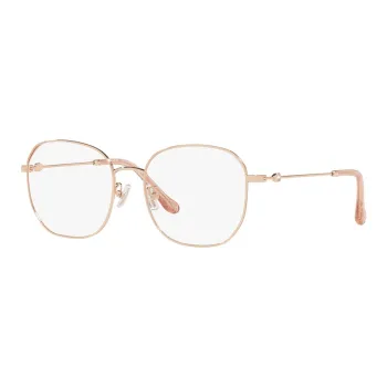 COACH Alloy Irregular Shape Eyeglass Frames Women's Gold