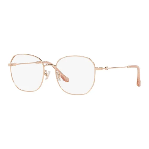 COACH Alloy Irregular Shape Eyeglass Frames Women's Gold