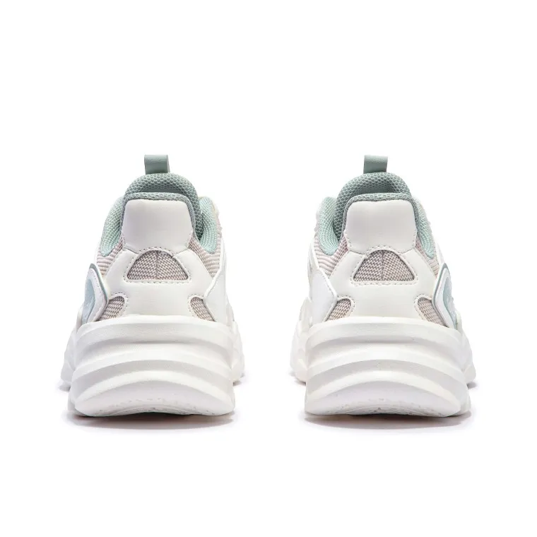 361° Cushioning, Breathable, Supportive Low Top Casual Shoes Women's Feather White Light Smoke Green-4