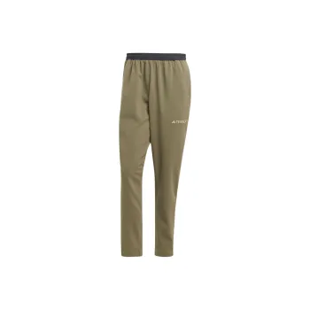 Adidas Multi Knit Pants Knitted Sports Pants Men's Strata Olive Green