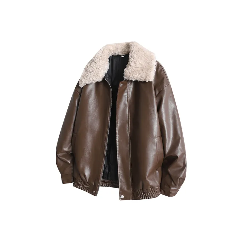 EOOVEN Leather Jackets Unisex-18