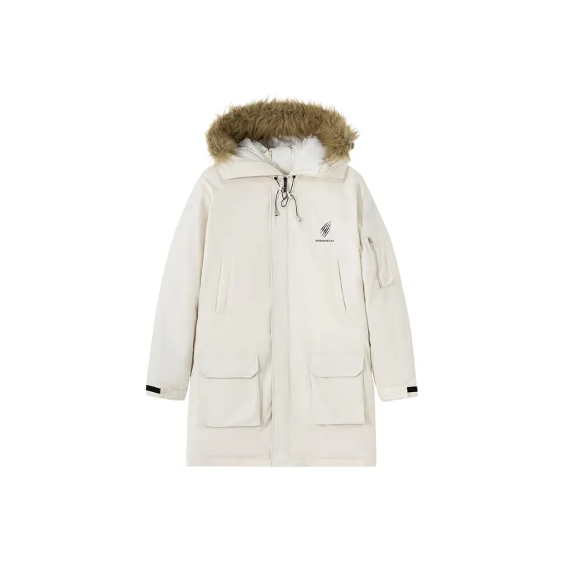 Suamoment Winter American Vintage Casual Coat Top Unisex-0