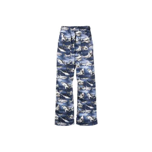 PALM ANGELS Sharks Easy Wide Leg Trousers