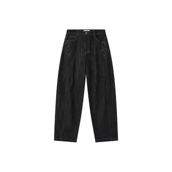 WULISHAONIAN Jeans Unisex Black