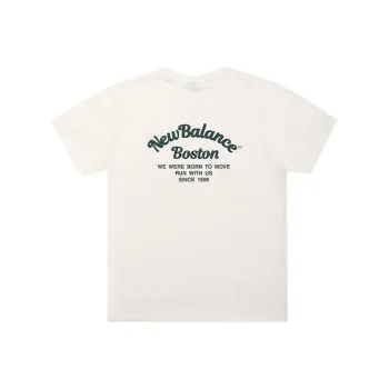 New Balance Classics Short NB Chest Logo T Shirt Men's White