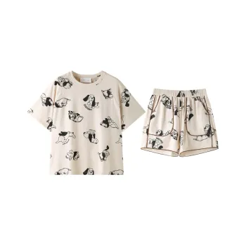 Meonsill Pajama Set Women's Apricot