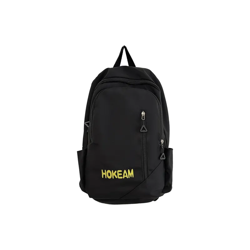 URBAN FOREST Nylon Backpack Unisex Light Green/Pink/Yellow/Black/White-20