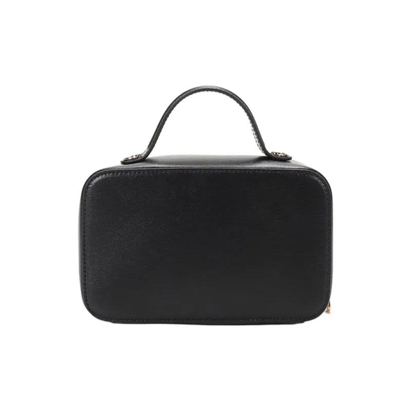 FERRAGAMO Cow Leather Shoulder Bag, Crossbody Bag, Handbag Mini Women's Black-3