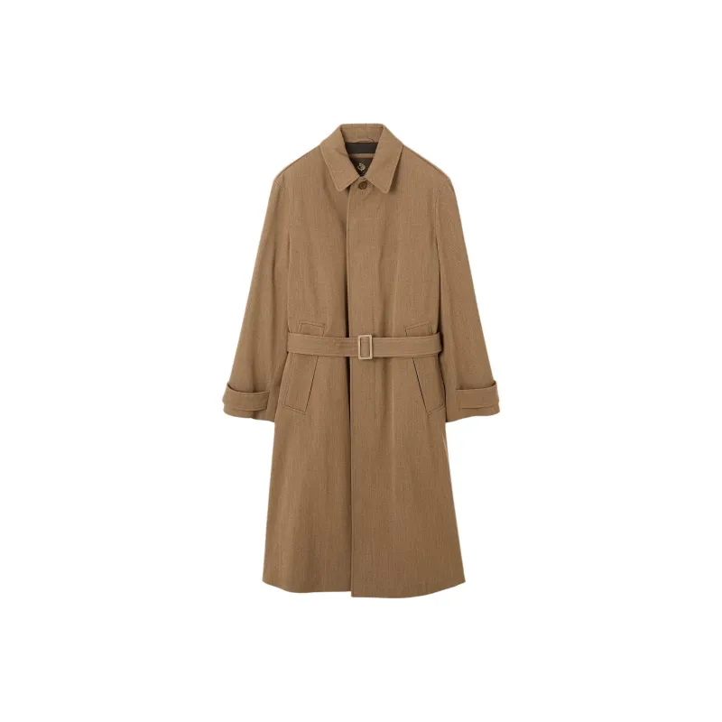 Loro Piana Tommaso FW24 Trench Coat Men's Earthy Earth Yellow-0