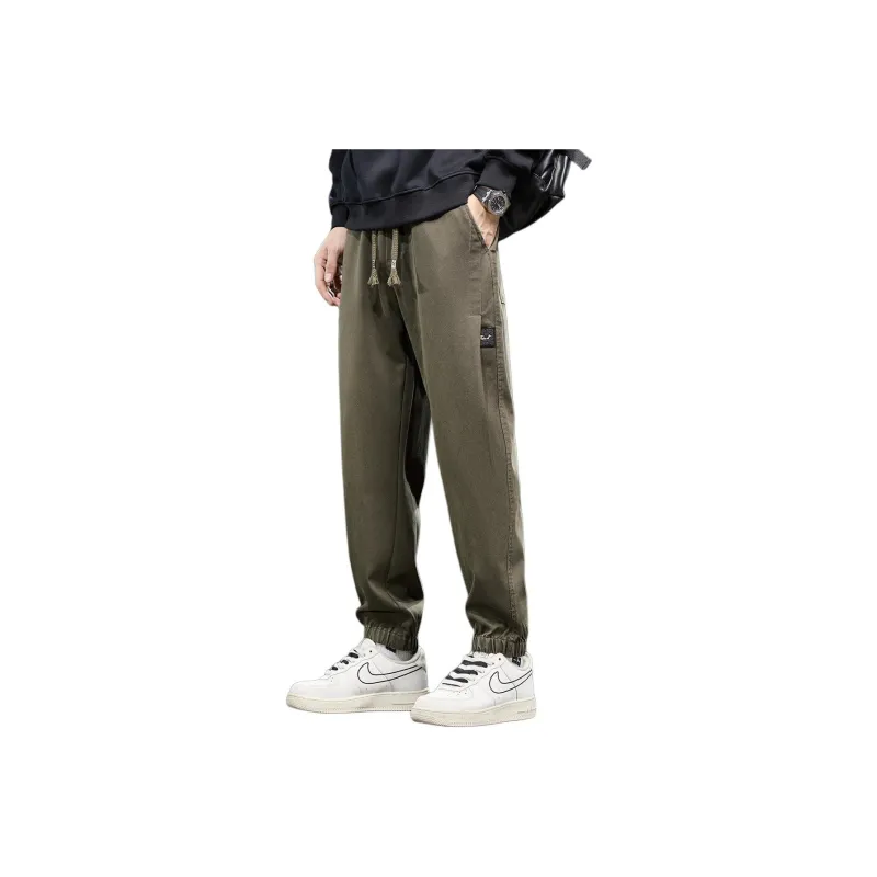 Tonlion Casual Pants Unisex Army Green-0