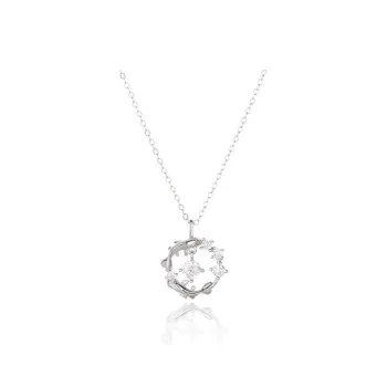 Regalrose 999 Fine Silver Necklaces Women's Silver