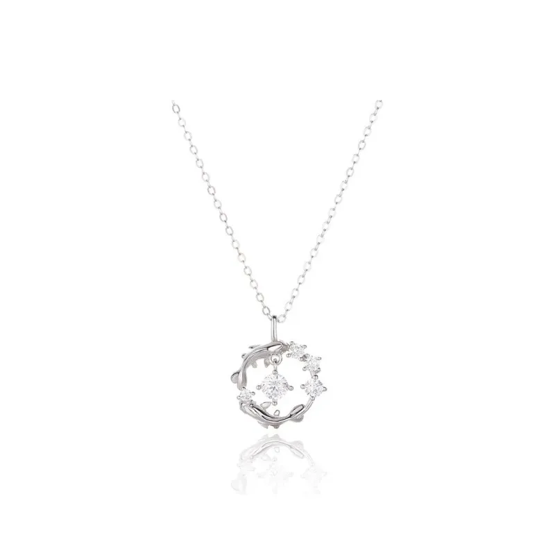 Regalrose 999 Fine Silver Necklaces Women's Silver-0