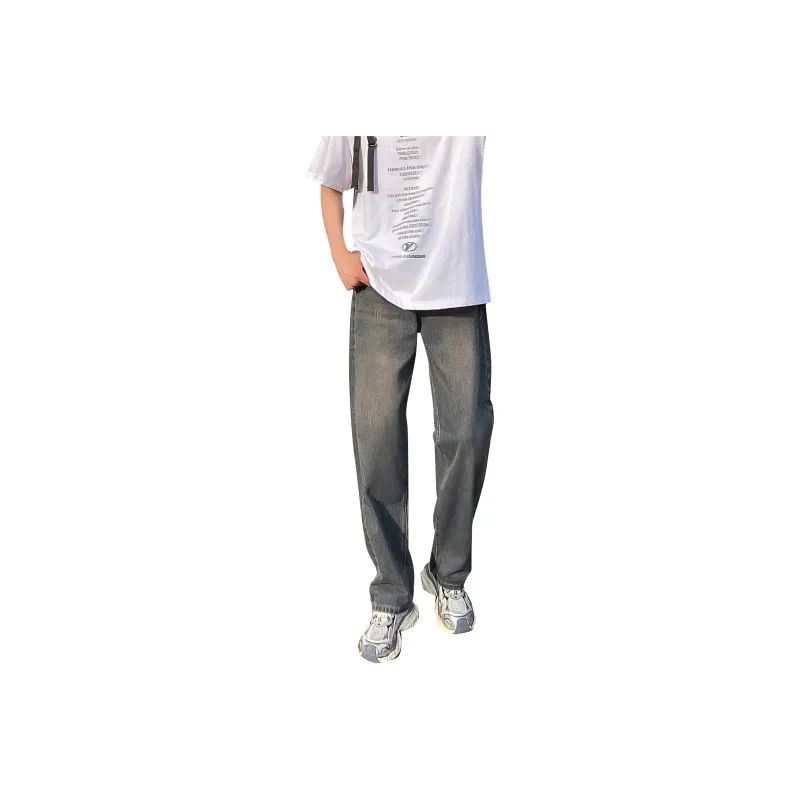 FONDLOOK Versatile Wide Inseam Pants Men's-6