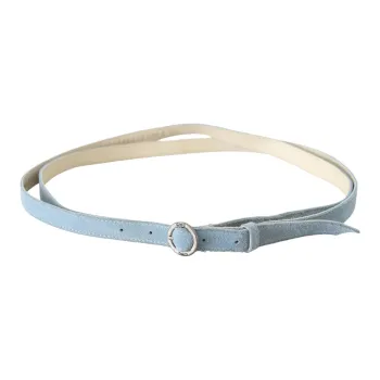 COSTUME NATIONAL Leather Belts Unisex Sky Blue 