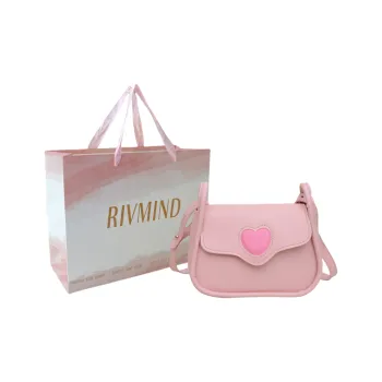 RIVMIND PU Crossbody Bag, Shoulder Bag Regular Women's White/Black/Pink