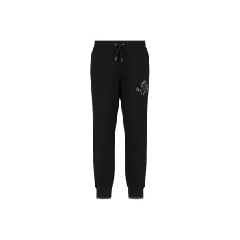 ARMANI EXCHANGE SS24 Knitted Sweatpants Men's Black